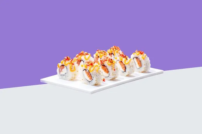 Ролл с лососем и соусом "Шеф"